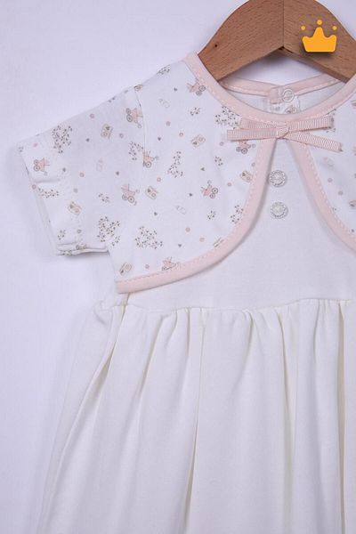 Babydola Φόρεμα Eid με μοτίβο καροτσιού για κοριτσάκι - 100% βαμβάκι 15156