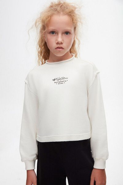 nk kids Суитшърт с принт за момичета, екрю 37319