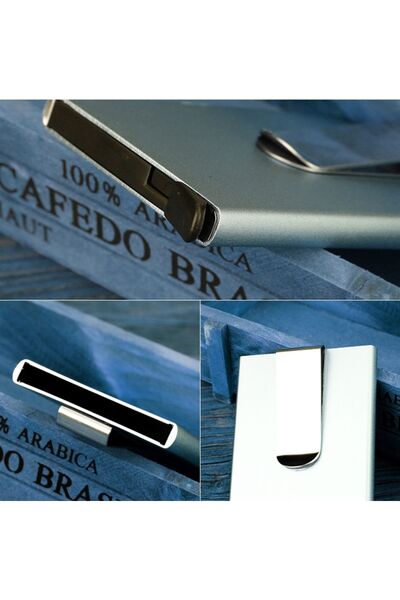 Boldy Μεταλλική θήκη για κάρτες 1 τεμαχίου - Αλουμίνιο με κλιπ χρημάτων και μηχανισμό