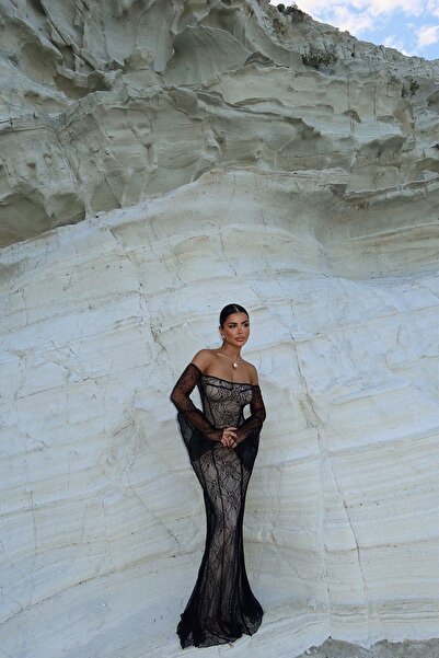 Eyyo Marianna Lace Long Dress - Ate-1473