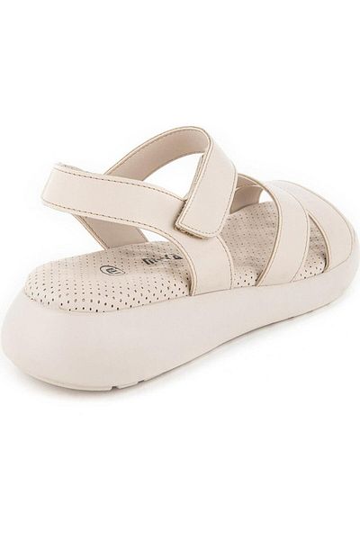 Muya Chido Cream Colored Anatomical Sole and Adjustable Sandals