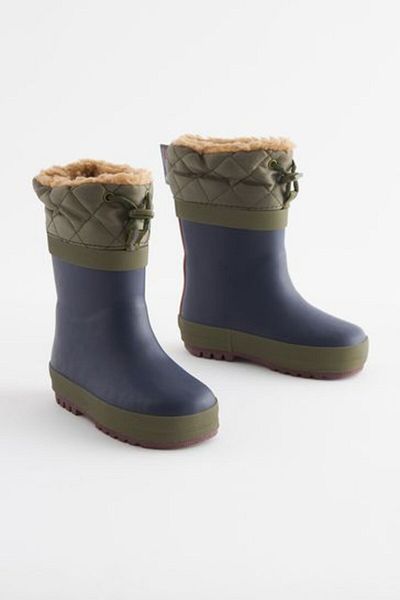 Next Baby Θερμικές αδιάβροχες μπότες / μπότες Navy Blue Khaki