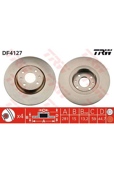 TRW Agila Brake Disc