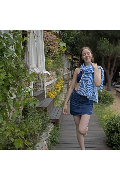 ANEMOSS Anemos Herringbone Scarf