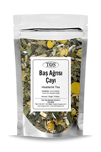 TOS The Organic Spices Baş Ağrısı Çayı 40 gr (1. Kalite) Headache Tea