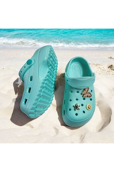 AkınalBella Papuci Eva Sea, Beach, Coast - Autocolant zilnic de piatră pentru copii Detaliat