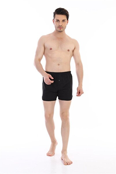 Çift Kaplan Erkek Süpem Siyah Spor Külot 0791