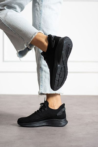 en7 Unisex Black Knitwear Sneaker - Washable, Comfortable Breathable, Odorless 015