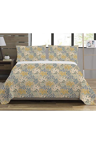 Evmila Model de flori, piqué dublu imprimat (200x220 cm)