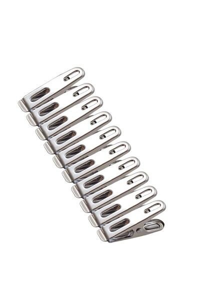 hodbehod 10 Adet Paslanmaz Çelik Dikiş Nakış Kumaş Kağıt Sıkıştırma Mandalı -...