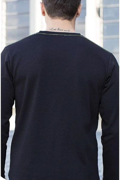 Masimar Men's V-Neck Interlock Sweatshirt