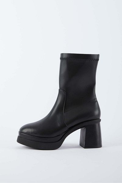 selinshoes Ulrike High Heel Zippered Women's Boots - Black