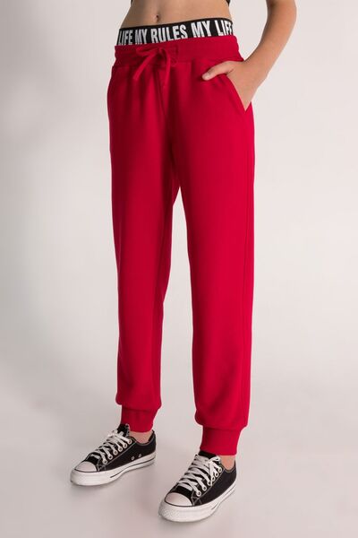 DMB BOYS & GIRLS Çaren Kids- Girls Crop 3-Piece Set- Strappy Crop Body - Crop Sweatshirt & Boxer Detail Sweatpants