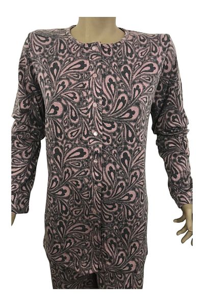 Tuba Front Open Winter Pajamas Set-9276-