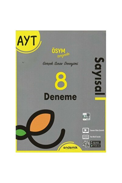 Endemik Yayınları Sayısal Deneme Ayt 8li