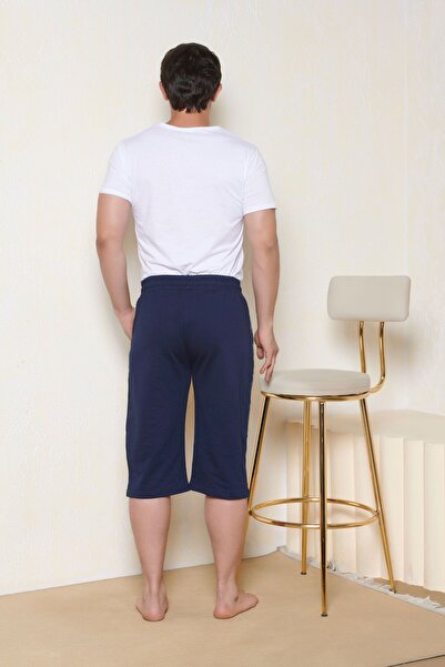 BlackHorn Black Horn Lacivert Pamuklu Kumaş Erkek Regular Fit Cepli Şort & Kapri
