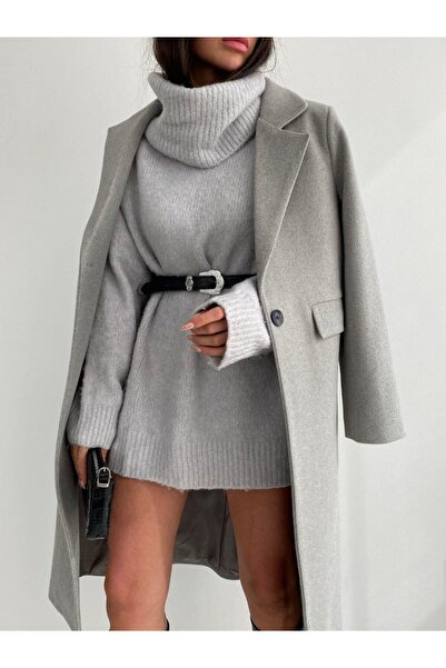 Bella Breeze Palton de damă, căptușit cu un singur nasture, cu buzunar