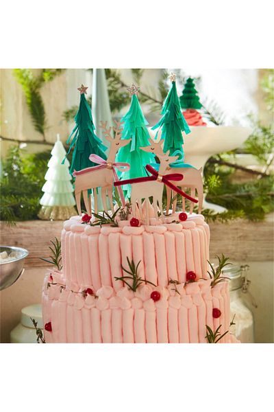 Meri Meri - Reindeer Family Cake Toppers - Reindeers Family Cake Decoration