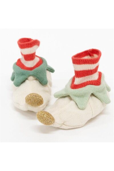 Meri Meri - Red Elf Booties - Elf Baby Shoes