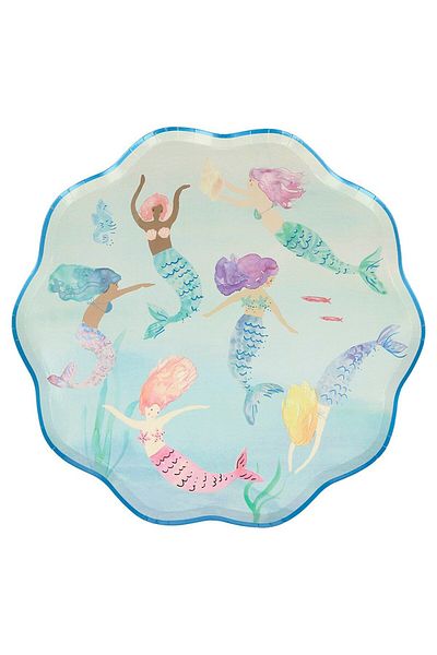 Meri Meri - Mermaids Plates - Mermaid Plate