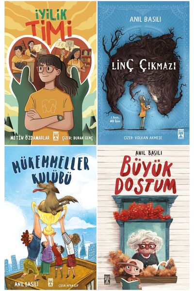 Genç Timaş 4. 5. 6. Sınıf Okuma Kitapları 4'lü Set / İyilik Timi-Linç Çıkmazı...