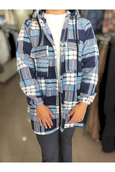 Sublime Butik Cămașă cu buzunar dublu din fleece