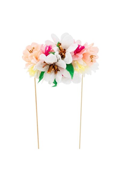 - Flower Bouquet Cake Topper - Çiçek Buketi Pasta Süsü