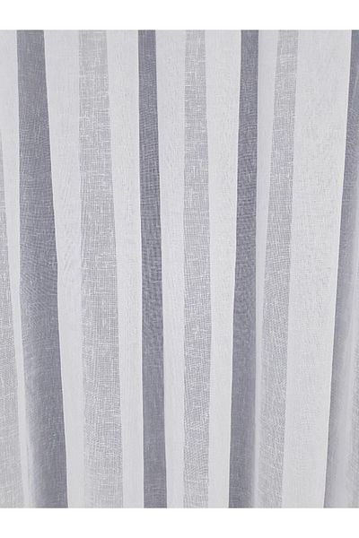 BBB Natural Foldet Linen Tulle Curtain White 1 E 3 Pleated Et3015