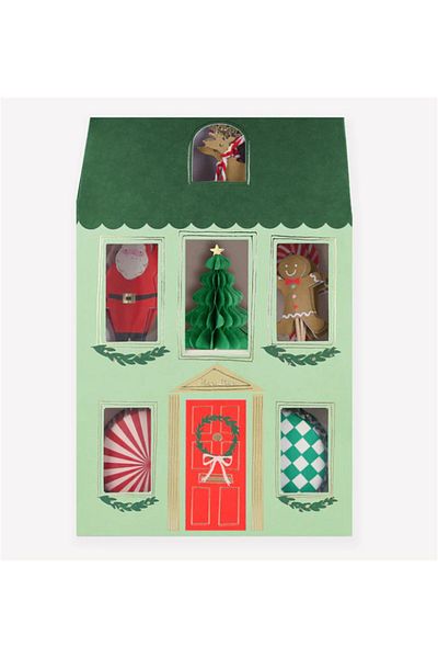 Meri Meri New Year's Evi Cupcake Kit - Festive House Set of 24