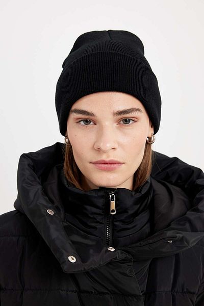 DeFacto Dámský úplet Zimní baret - Solid Design R7545Az24Wn