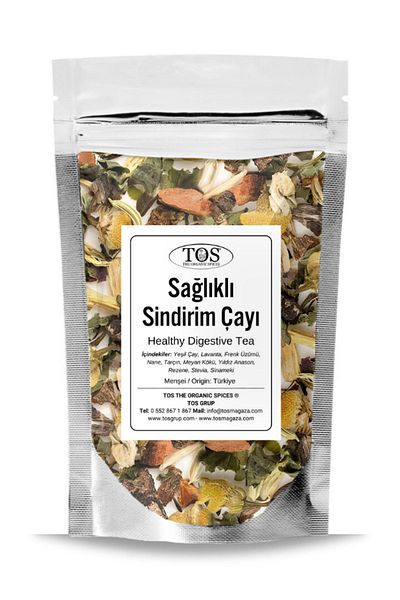 TOS The Organic Spices شاي الهضم الصحي - 40 جم (1. الجودة) شاي التحليل الصحي