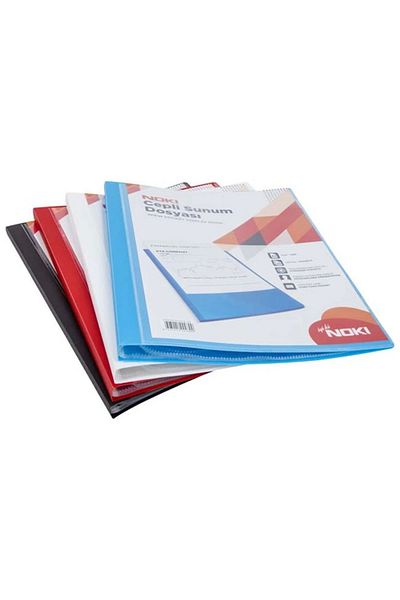 Noki Noki̇ 64120-N Presentation Folder with Pocket A4 Black 20Pcs