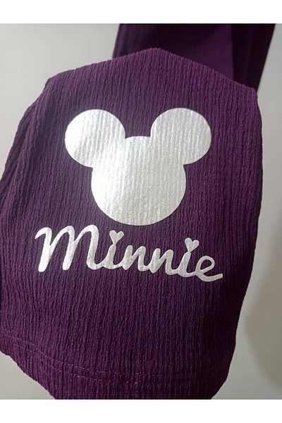 krm kerem bebe Mickey Detailed Wrapped Spanish Leg Trousers for Girls