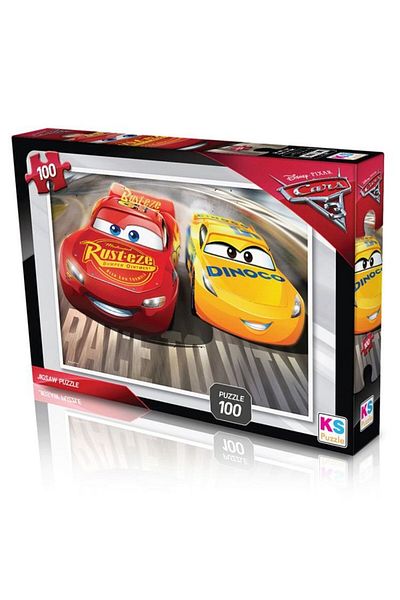 TOYFEST أحجية سيارات مكونة من 100 قطعة - قابلة للانزلاق وقطع مريحة