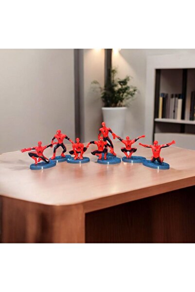 Genel Markalar VIP SPIDERMAN ÖRÜMCEK ADAM KARAKTER SET 7Lİ BİBLO SET SPIDERMA...