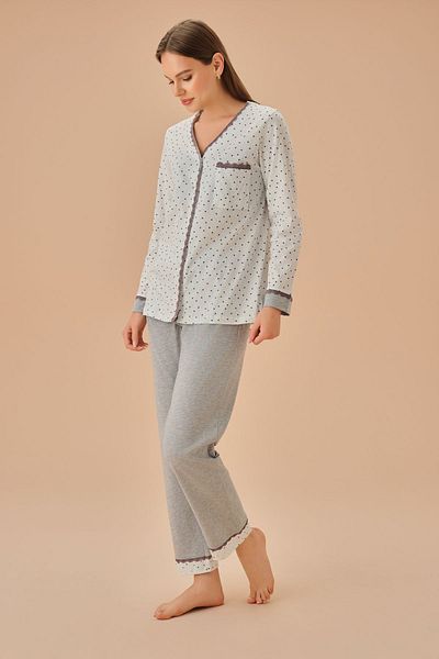 SUWEN Masculine Misty Pajama Set