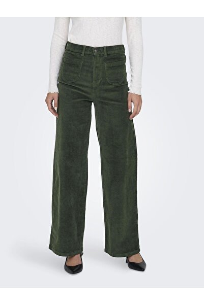 ONLY Hose mit weitem Beinschnitt ONLHOPE Hohe Taille Gerade geschnitten Hose