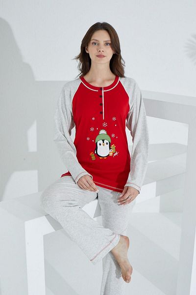 Etoile Cotton Women's Pajama Set Red