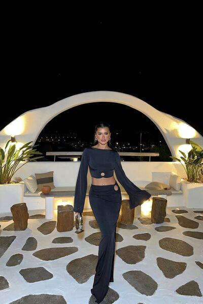 Eyyo Valencia Μαύρο Διπλό Κοστούμι - ATE-1020