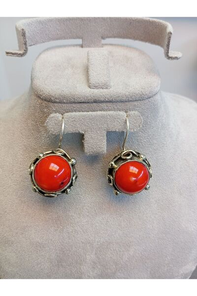 Gümüşhanesi Doğal taşlı gümüş küpe