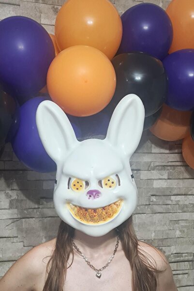 PEKSHOP White Rabbit Scary Mask - Halloween Halloween Killer Rabbit Witches