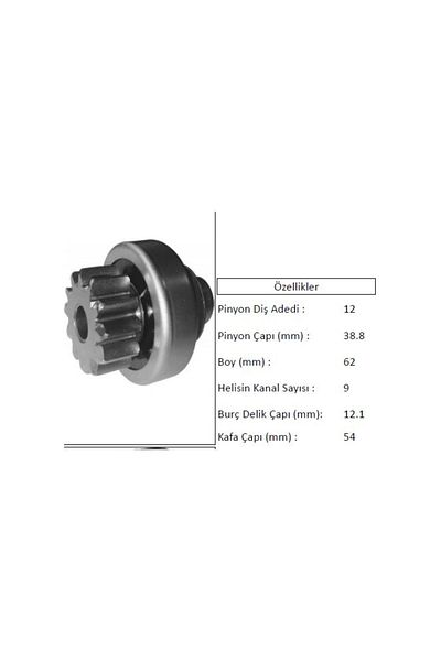 İthal Citroen 12t Vaelo Type - Starter Gear Transit