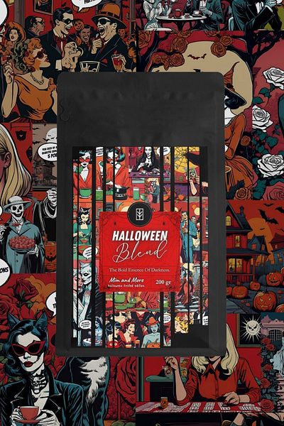 Mim and More Halloween Blend Coffee - Filter Coffee with Pumpkin Flavor, 200 g