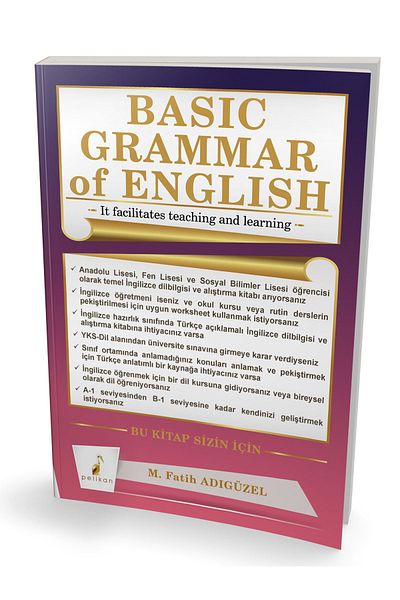 Pelikan Tıp Teknik Yayıncılık Basic English Grammatic