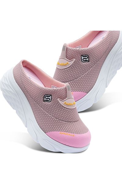 sandal spor Sabo din plasă ortopedică pentru femei - talpă cu pană, papuci de spital și bucătar, pudră Ss001-0278