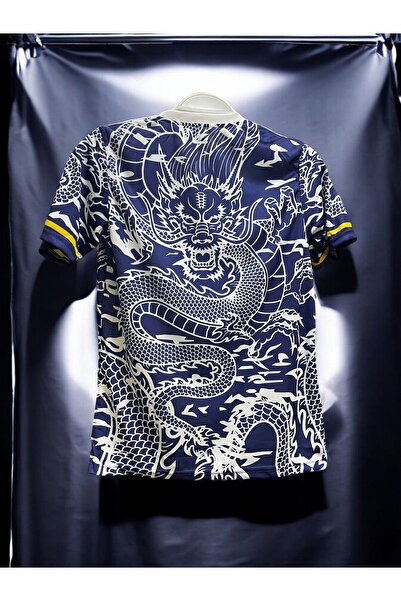 Lion Spor Dragon Navy Blue Special Design - Κοντομάνικη φανέλα