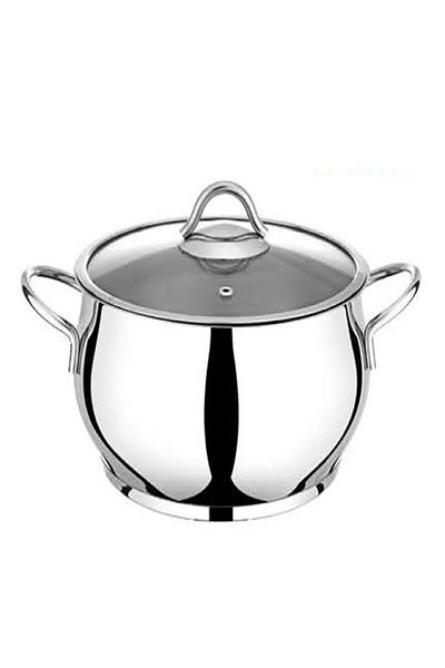 Remetta Serena 30 cm Deep Steel Pot - 14Lt
