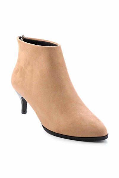 Bambi Vizon Süet Kadın Bot & Bootie K02915000302