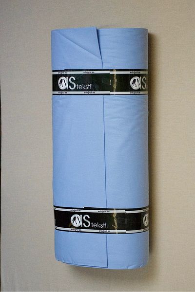 AS TEKSTİL Poplin Fabric Blue 100% Cotton Super Luxury Akfil (1 Meter)