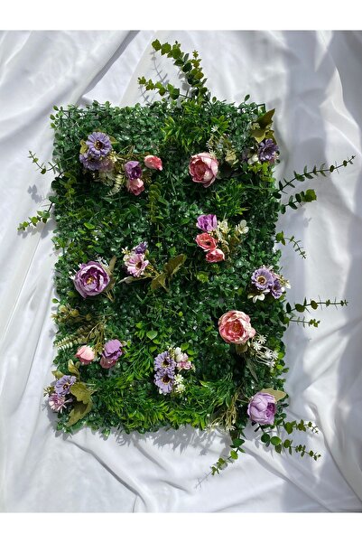 Z&B FLOWERS Dekor Süsü Duvar Yapay Çiçek Süsü Duvar Dekoru Yapay Şimşir Yapay Çiçe Balkon Dekoru